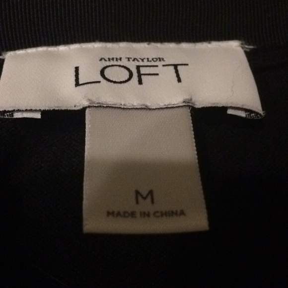 Ann Taylor Loft Black Cardigan Sweater Ruching - Picture 4 of 6